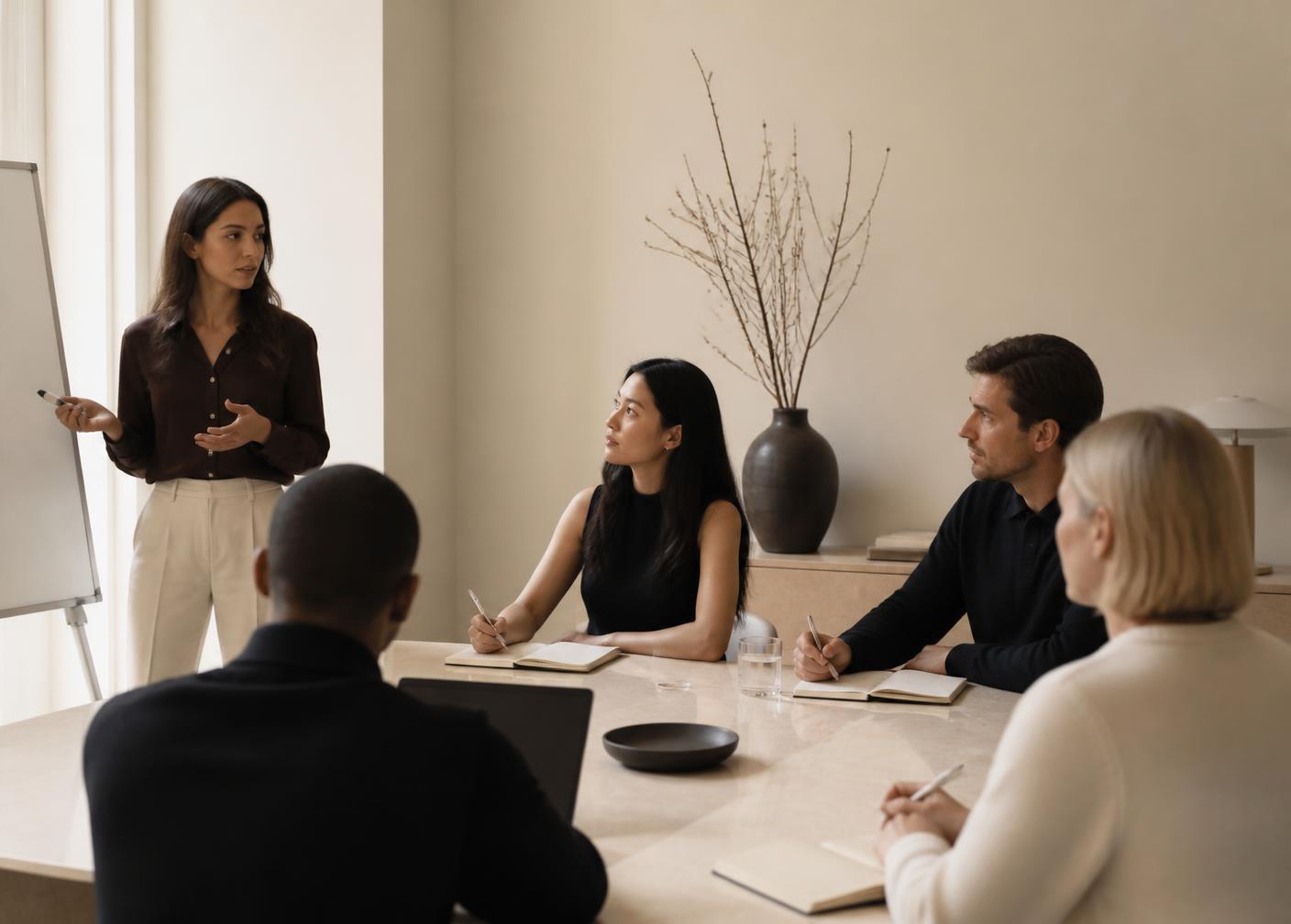 Session de formation au marketing digital en entreprise